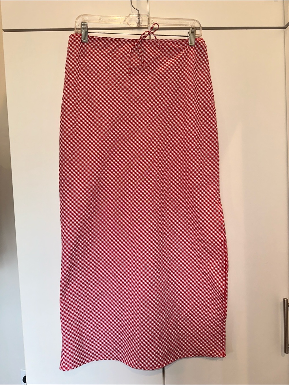 wild fable Red Gingham Maxi Skirt